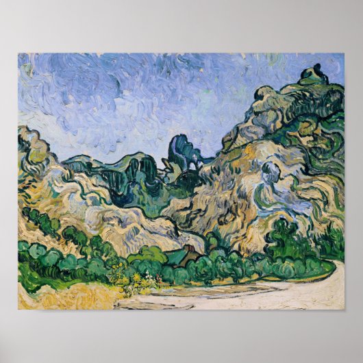 Poster Vincent van Gogh | Les Alpilles, 1889 (Devant)