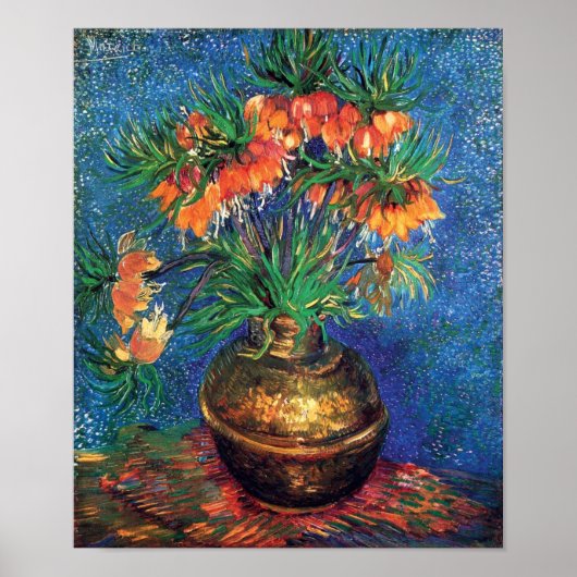 Poster Vincent Van Gogh - Les Amicistes Dans Un Vase En C (Devant)
