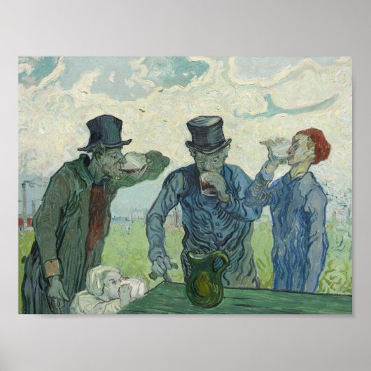 Poster Vincent van Gogh - Les buveurs (Devant)