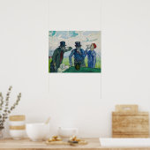 Poster Vincent van Gogh - Les Buveurs, d'après Daumier (Cuisine)