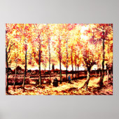 Poster Vincent Van Gogh - Les peupliers à Nuenen 2 (Devant)