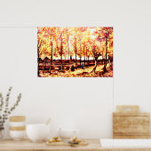 Poster Vincent Van Gogh - Les peupliers à Nuenen 2 (Cuisine)