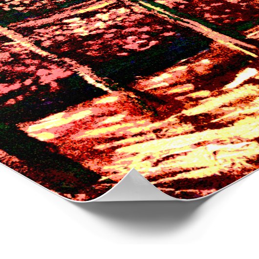 Poster Vincent Van Gogh - Les peupliers à Nuenen 2 (Coin)