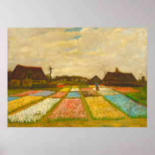 Poster Vincent van Gogh Lits à fleurs en Hollande