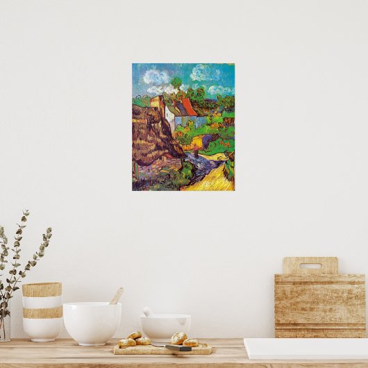 Poster Vincent van Gogh Maisons à Auvers (Cuisine)