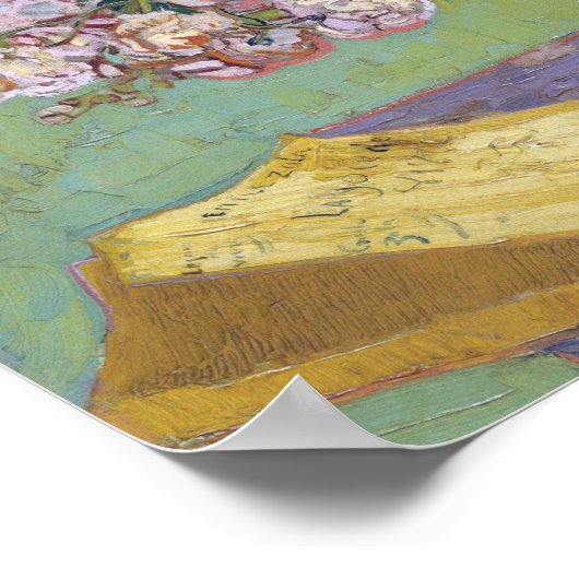 Poster Vincent Van Gogh - Majolica Jar avec Branches (Coin)