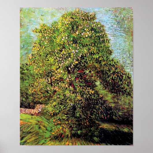 Poster Vincent Van Gogh - Marronnier en Fleurs (Devant)