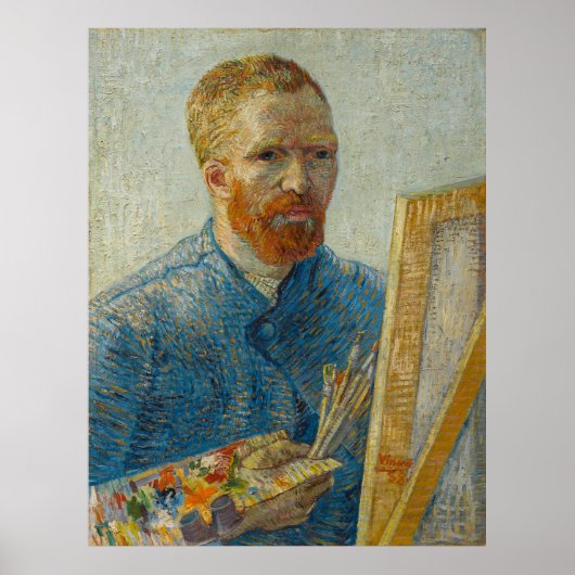 Poster Vincent Van Gogh Master Artiste Autoportrait (Devant)