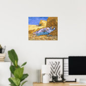 Poster Vincent van Gogh | Midi, La Siesta, après Millet (Bureau à domicile)