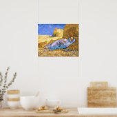 Poster Vincent van Gogh | Midi, La Siesta, après Millet (Cuisine)