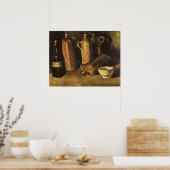 Poster Vincent van Gogh - Nature morte avec 4 bouteilles (Cuisine)