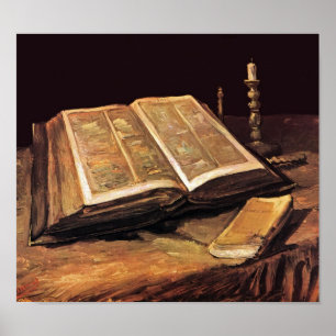Poster Vincent Van Gogh - Nature morte avec Bible