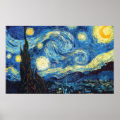 Poster Vincent Van Gogh - Nuit étoilée (Devant)