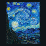 Poster Vincent Van Gogh - Nuit étoilée<br><div class="desc">Vincent Van Gogh - Nuit étoilée</div>