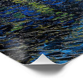 Poster Vincent van Gogh - Nuit étoilée sur le Rhône (Coin)