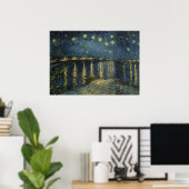 Poster Vincent van Gogh | Nuit étoilée sur le Rhône (Bureau à domicile)