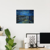 Poster Vincent Van Gogh - Nuit étoilée sur le Rhône (Bureau à domicile)