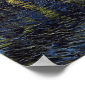 Poster Vincent van Gogh Nuit étoilée sur le Rhône (Coin)