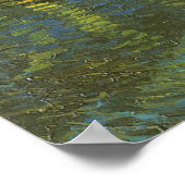 Poster Vincent van Gogh - Nuit étoilée sur le Rhône (Coin)