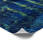 Poster Vincent Van Gogh - Nuit étoilée sur le Rhône (Coin)