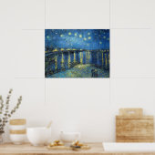 Poster Vincent Van Gogh Nuit Sur Le Rhône 1888 (Cuisine)