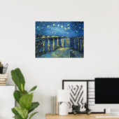 Poster Vincent Van Gogh Nuit Sur Le Rhône 1888 (Bureau à domicile)