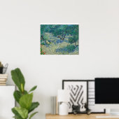Poster Vincent Van Gogh - Olive Orchard (Bureau à domicile)