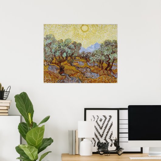 Poster Vincent van Gogh Olive Trees (Bureau à domicile)