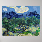 Poster Vincent van Gogh - Oliviers aux Alpilles (Devant)