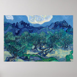 Poster Vincent Van Gogh - Oliviers aux Alpilles