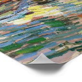 Poster Vincent van Gogh - Oliviers : Ciel bleu vif (Coin)