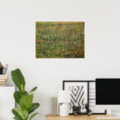 Poster Vincent van Gogh - Pâturage en fleurs (Bureau à domicile)