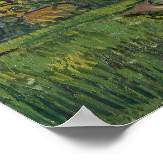 Poster Vincent Van Gogh - Paysage à Twilight Modifié (Coin)