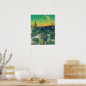 Poster Vincent van Gogh - Paysage au clair de lune avec c (Cuisine)
