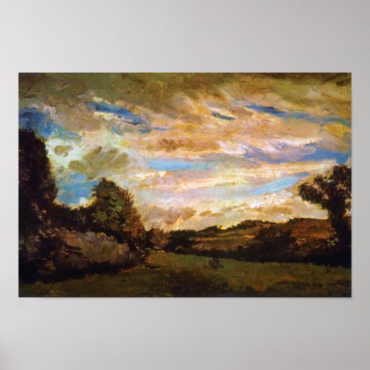 Poster Vincent Van Gogh - Paysage avec Dunes Art (Devant)