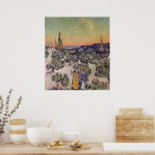 Poster Vincent van Gogh | Paysage Lune, 1889 (Cuisine)