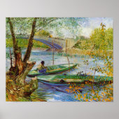 Poster Vincent Van Gogh, Pêche au printemps (Devant)