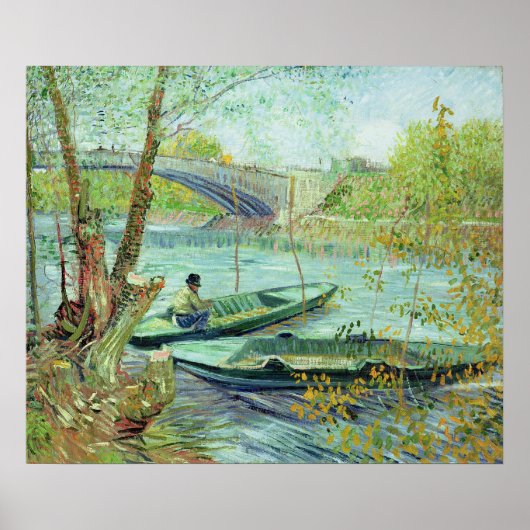 Poster Vincent van Gogh | Pêche au printemps (Devant)