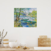 Poster Vincent van Gogh Pêche au printemps, Pont (Cuisine)