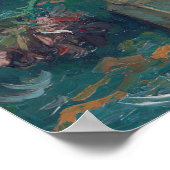 Poster Vincent Van Gogh - Petite bouteille avec pivoines (Coin)