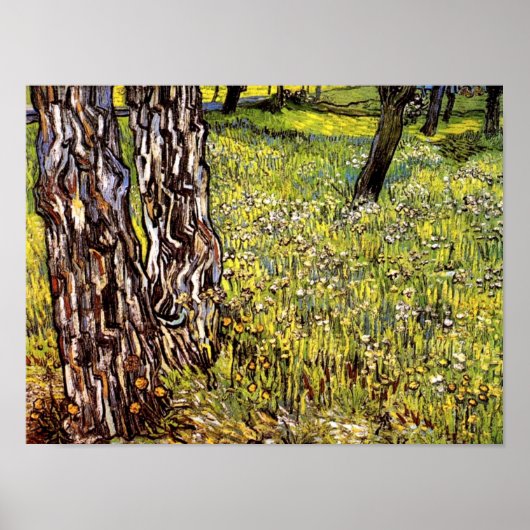 Poster Vincent Van Gogh - Pins Et Dandelions (Devant)