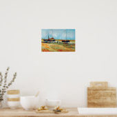Poster Vincent Van Gogh - Plage à Scheveningen Beaux-Arts (Cuisine)