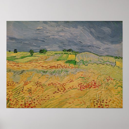 Poster Vincent van Gogh | Plain à Auvers, 1890 (Devant)
