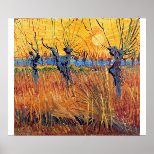 Poster Vincent Van Gogh - Pollard Willows et le réglage S