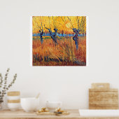 Poster Vincent Van Gogh - Pollard Willows et le réglage S (Cuisine)