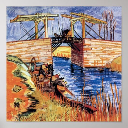 Poster Vincent Van Gogh - Pont Langlois À Arles (Devant)