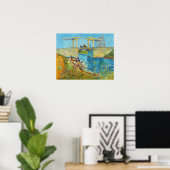 Poster Vincent van Gogh - Pont Langlois à Arles #1 (Bureau à domicile)