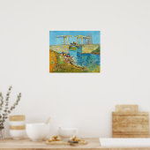 Poster Vincent van Gogh - Pont Langlois à Arles #1 (Cuisine)