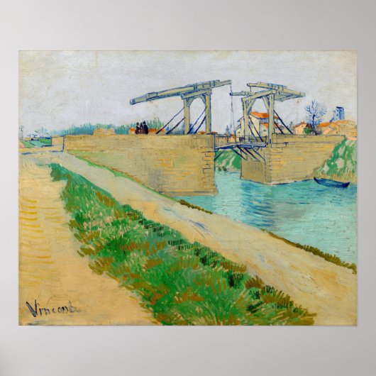 Poster Vincent van Gogh - Pont Langlois à Arles #2 (Devant)