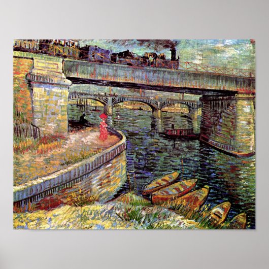Poster Vincent Van Gogh - Ponts Sur La Seine (Devant)